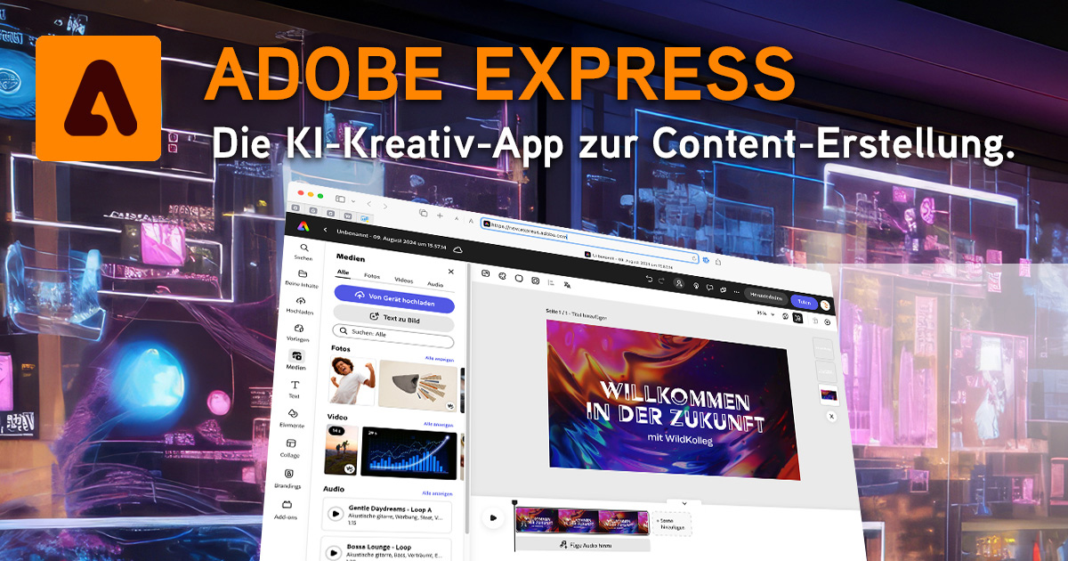 Adobe® Express  – Grafik- und Video-Training